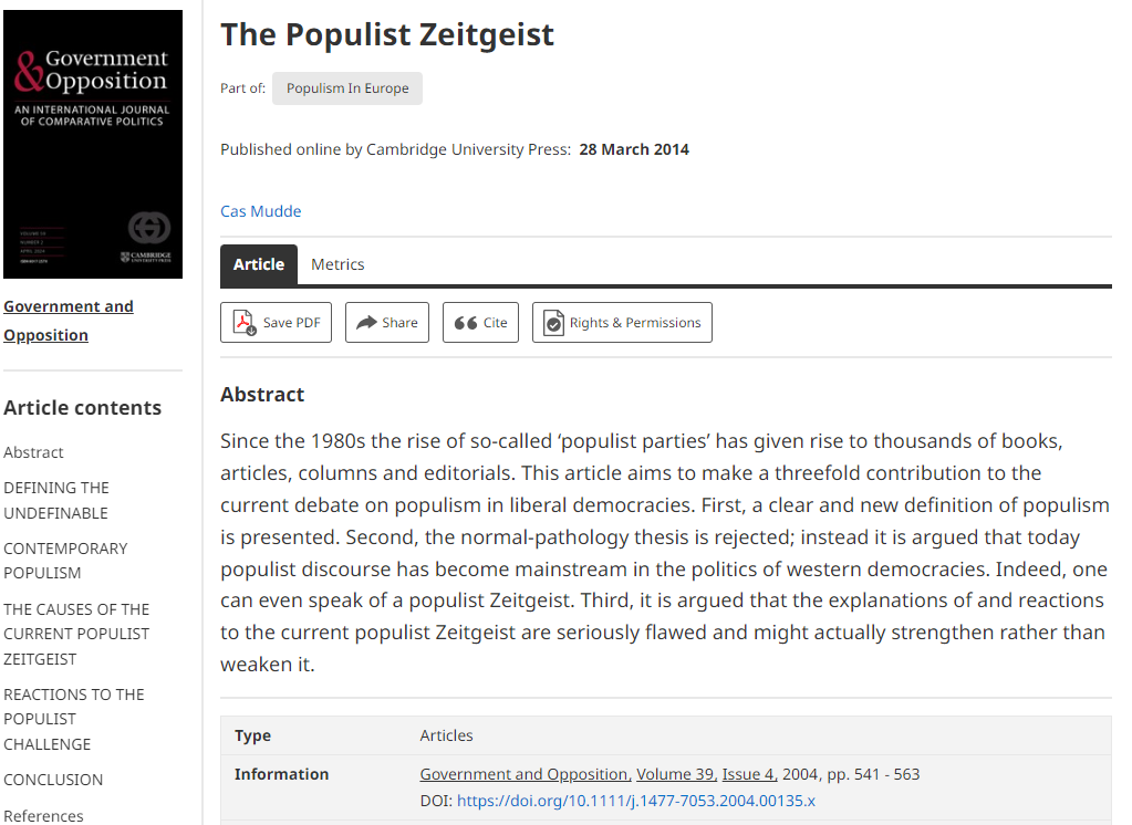 You can find the article here: https://www.cambridge.org/core/journals/government-and-opposition/article/populist-zeitgeist/2CD34F8B25C4FFF4F322316833DB94B7